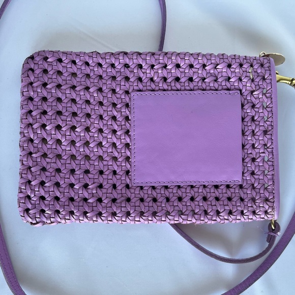 Clare V Lilac Rattan Poche Crossbody - Picture 4 of 6